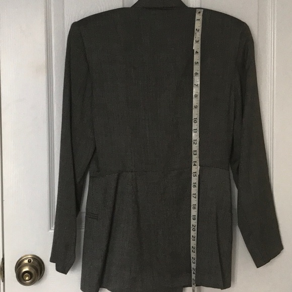 Vintage 90s Oversize Big Shoulder Long Lt Jacket - Picture 6 of 13